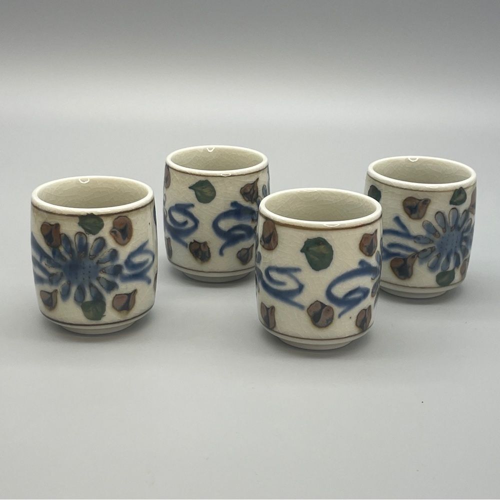 Vintage OTC Otagiri Stoneware Sake Cups Tea Cups Made in Japan - Picture 3 of 9